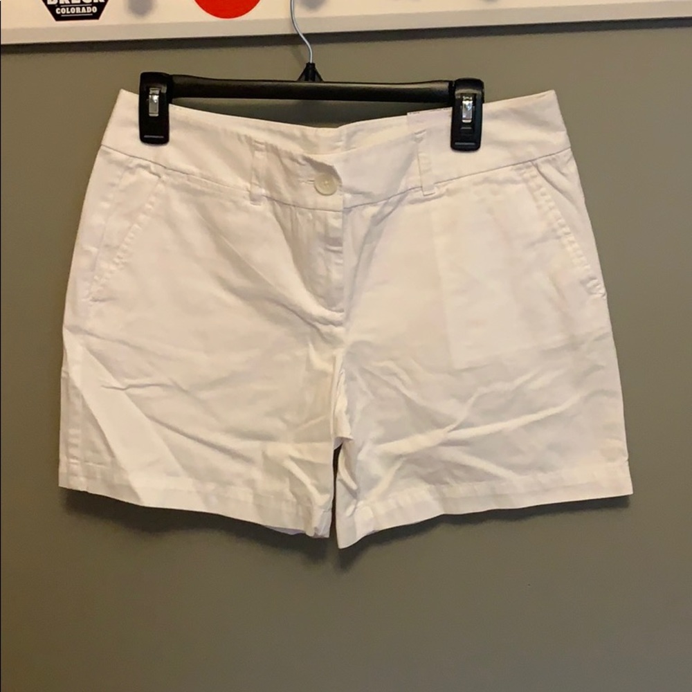 Women's Loft white denim shorts